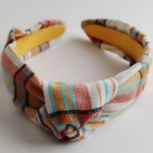 Autumn and fall colors knotted headband.  Headband for women and kids